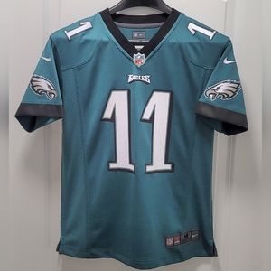 Nike Philadelphia Eagles Jersey #11 Wentz Youth 10-12,Green NFL Football Onfield